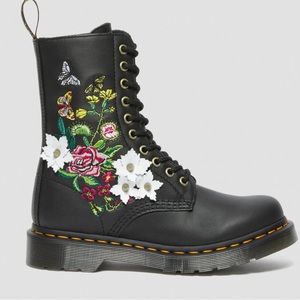 🌺NIB DR MARTENS FLORAL BLOOM LEATHER MID-CALF BOOTS🌺